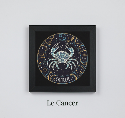 Lot de 2 tableaux Signes Astrologiques