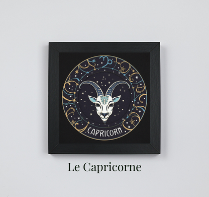 Lot de 2 tableaux Signes Astrologiques