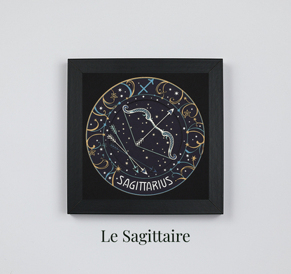 Lot de 2 tableaux Signes Astrologiques