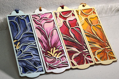 Marque-pages fleuris
